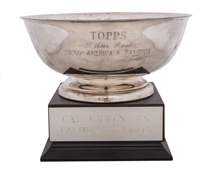 Cal Ripken Jr. Topps All Star Rookie Young Americas Favorite Trophy (Ripken LOA)